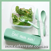 Re-usable Blank Cutlery - Green