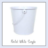 Pastel Metal Bucket Single Colours