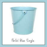 Pastel Metal Bucket Single Colours