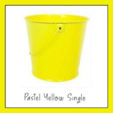 Pastel Metal Bucket Single Colours