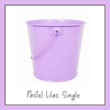 Pastel Metal Bucket Single Colours