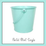Pastel Metal Bucket Single Colours