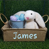 Hessian Easter Basket