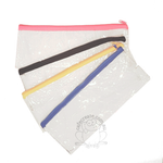 Clear Plastic Pencil Case - 4pc