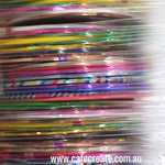 Coloured Foil Adhesive Stripping