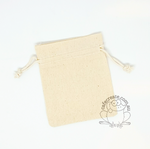 Calico Drawstring Bag - Small