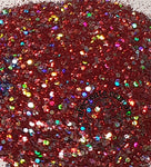 68 Chunky Glitter - Holo Magic Red