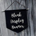 Black Display Banner Flag