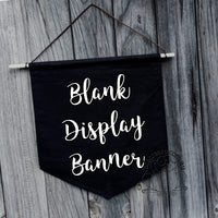 Black Display Banner Flag