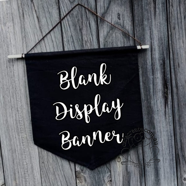 Black Display Banner Flag