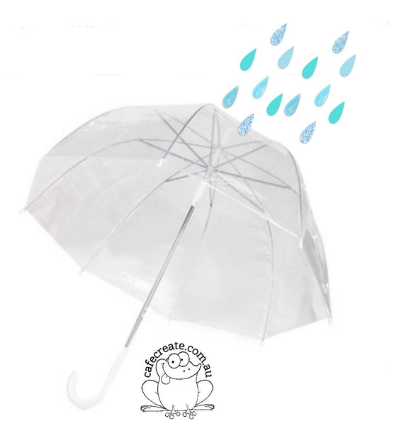 Clear PVC Umbrella - Dome Dome Shape