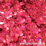 77 Hot Pink Holo Chunky Mix - 50g
