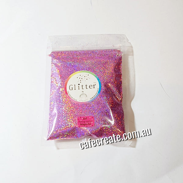 Holographic U/Fine Glitter 50g - 107 Magenta