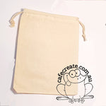 Calico Drawstring Bag Medium