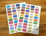 Ultra Fine Glitter Labels