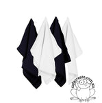 Cotton Tea Towel - Mixed Black and White