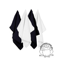Cotton Tea Towel - Mixed Black and White