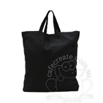 Large BLACK Calico Tote - Short Handles