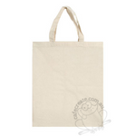 Natural Calico Library Bag