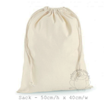 Calico Drawstring Sack