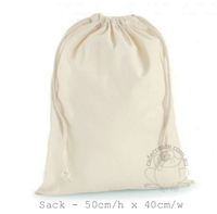 Calico Drawstring Sack