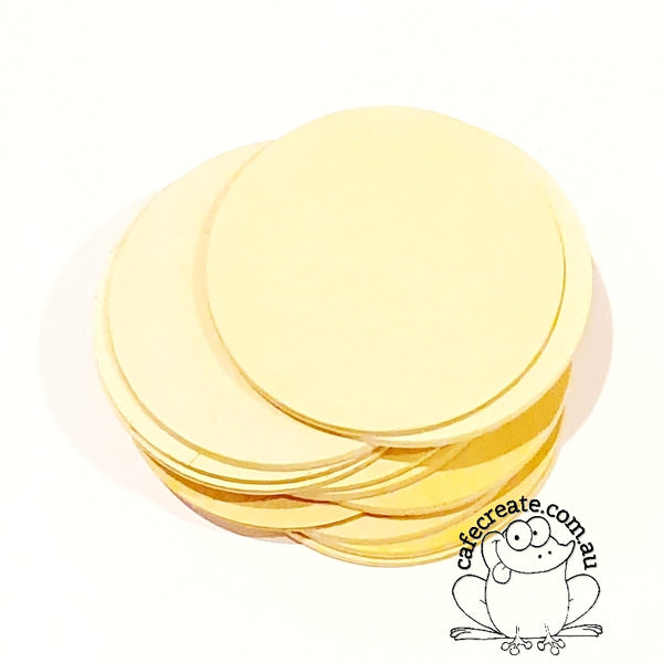 Wooden Circle Cutouts 7.5cm