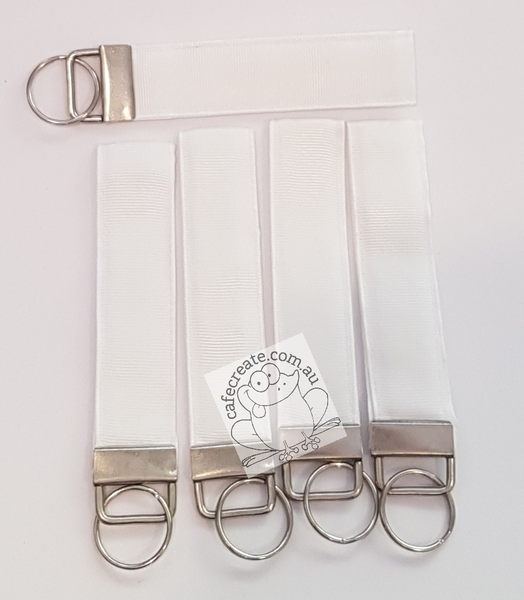 Key Ring Fob - White