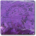 Glitter Chunky - Purple 3mm Hex