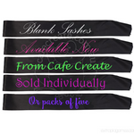 Blank Party Sashes BLACK