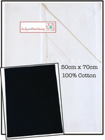 Cotton Tea Towel - Black 10 pack