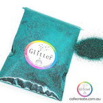 teal ultra fine glitter 100g 