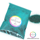 teal ultra fine glitter 100g 