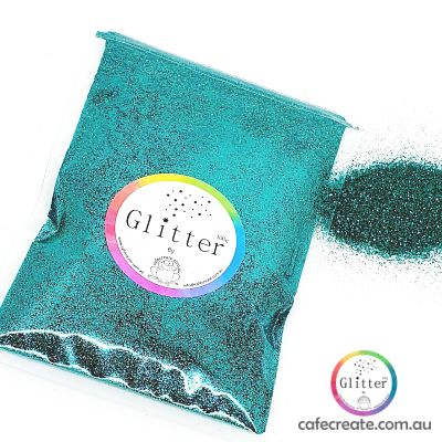 teal ultra fine glitter 100g 