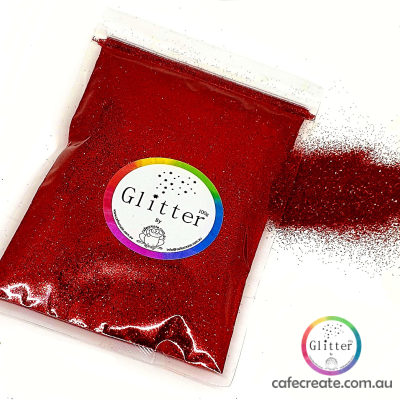 red ultra fine glitter 100g 