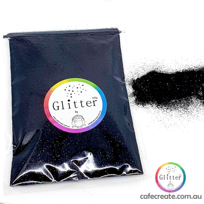 02 Black - Metallic Ultra Fine Glitter 100g