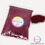 burgundy ultra fine glitter 100g