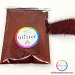 brown ultra fine glitter 100g