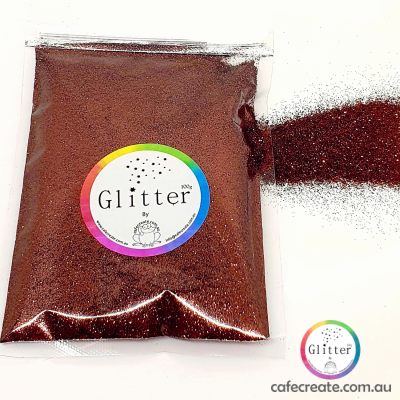 brown ultra fine glitter 100g