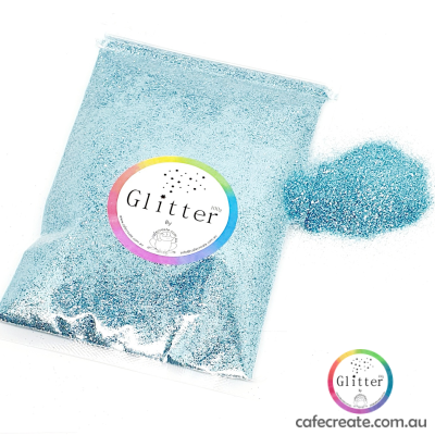light blue glitter ultra fine 100g