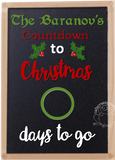 A4 Black Board Set with Chalk